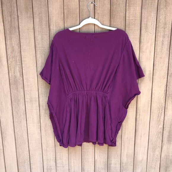 Lane Bryant Floral Embroidered Blouse Purple 14/16 - Picture 6 of 10